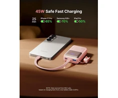 INIU išorinis akumuliatorius 10000 mAh, 45 W, USB-C, greitasis įkrovimas, P50