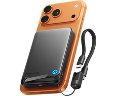 INIU magnetinis išorinis akumuliatorius 10000 mAh, 15 W belaidis įkrovimas, 45 W USB-C PD, Qi2, P73