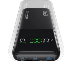 INIU nešiojamas išorinis akumuliatorius 25000 mAh, 140 W, 2x USB-C, 1x USB-A, P64
