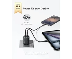 INIU USB-C kroviklis 30 W, 2 lizdų (USB-C ir USB-A), greitasis įkrovimas, GaN PD, A12-E1 (2 vnt.)