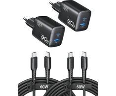 INIU USB-C kroviklis 30 W, 2 lizdų (USB-C ir USB-A), greitasis įkrovimas, GaN PD, A12-E1 (2 vnt.)