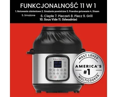 Instant Pot daugiafunkcis puodas su karšto oro gruzdintuve 8 l, 1500 W, 140-0041-01