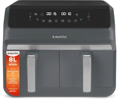 Instant Pot karšto oro gruzdintuvė su dviem 4 l krepšiais, 8 l, 1850 W, INAFB91-BK