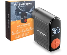 Hoto Interphone nešiojamasis oro kompresorius motociklams ir automobiliams su LED, INTERPHOAIRPUMP3K