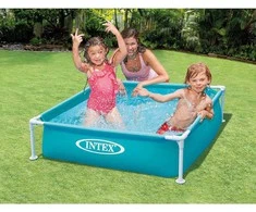 Intex vaikiškas baseinas su metaliniu rėmu, 122 × 122 × 30 cm, 340 l