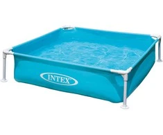 Intex vaikiškas baseinas su metaliniu rėmu, 122 × 122 × 30 cm, 340 l