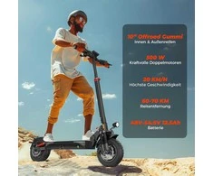 iScooter elektrinis paspirtukas 500 W, 12,5 Ah baterija, 10 colių ratai, iki 70 km, T4