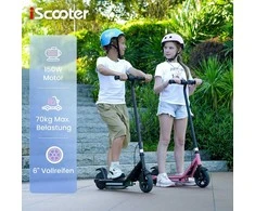 iScooter elektrinis paspirtukas vaikams, 6 colių ratai, LED apšvietimas, 12 km nuotolis, 3 greičio režimai, Ik3