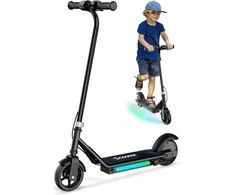 iScooter elektrinis paspirtukas vaikams, 6 colių ratai, LED apšvietimas, 12 km nuotolis, 3 greičio režimai, Ik3