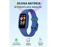 Išmanusis laikrodis BIGGERFIVE vaikiškas aktyvumo sekiklis su AMOLED ekranu, 3 ATM, širdies ritmo stebėjimu KR05