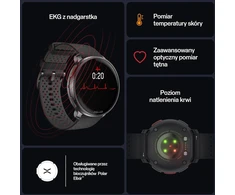 Išmanusis laikrodis Polar sportinis GPS laikrodis su EKG, AMOLED ekranu ir pulso matuokliu, Vantage V3