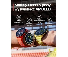 Išmanusis laikrodis Suunto Run sportinis laikrodis su 1,32 colio AMOLED ekranu, GPS, iki 12 dienų veikiantis akumuliatorius, 4 GB atmintis