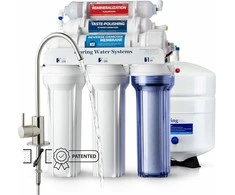 iSpring atvirkštinio osmozės vandens filtravimo sistema RCC7AK, 6 pakopų, 75 GPD, pH remineralizacija, po kriaukle
