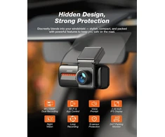 iZEEKER automobilinis vaizdo registratorius su priekine 4K ir galine 1080p kamera iD440