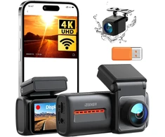 iZEEKER automobilinis vaizdo registratorius su priekine 4K ir galine 1080p kamera iD440