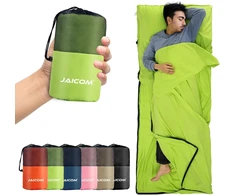 Jaicom ultralengvas miegmaišis 220 x 90 cm poliesterio, vasarai, žalias JCM-GZD03
