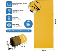 Jaicom ultralengvas miego maišas 220 x 90 cm su užtrauktuku, poliesteris, JCM-GZD03