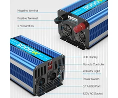 JARXIOKE grynosios sinusoidės įtampos keitiklis 12 V į 230 V, 3000 W, 760701657889
