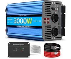 JARXIOKE grynosios sinusoidės įtampos keitiklis 12 V į 230 V, 3000 W, 760701657889