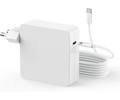 Jaysou nešiojamojo kompiuterio USB-C įkroviklis 96 W, su 2 m USB-C laidu, baltas, JHY96CE modelis