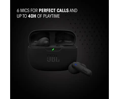 JBL belaidės į ausis įdedamos Bluetooth ausinės su ANC, 40 val. JBLWBEAM2BLK