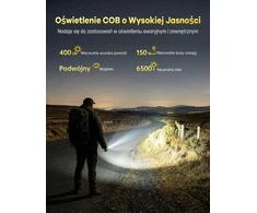 Jeebel LED raktų pakabuko žibintuvėlis USB-C, 400 lm, UV, IP65 S11-01