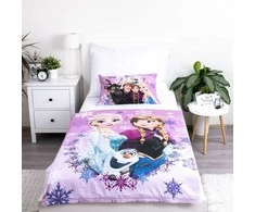 Jerry Fabrics vaikiška patalynė Disney Frozen, 100 x 135 cm, 100 % medvilnė, rožinė, 2 dalių, 23BS364