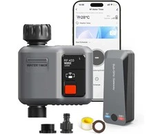 johgee išmanusis Wi‑Fi laistymo programatorius su RF 300 m technologija, suderinamas su Alexa ir Smart Life
