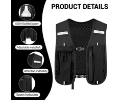 JOTOL bėgimo liemenė su buteliu, reguliuojama, atspindinti, 500 ml, unisex