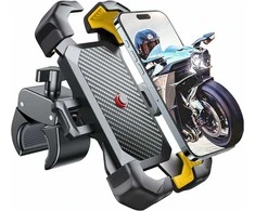 JOYROOM dviračio ir motociklo telefono laikiklis, geltonas, 4,7–7" ekranams