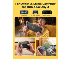 JSAUX analoginių valdymo svirtelių antgalių rinkinys Nintendo Switch 2 valdikliui, 3 dydžių, GP0404