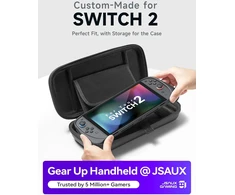 JSAUX apsauginis Nintendo Switch 2 konsolės dėklas su reguliuojamu stovu, BG0117