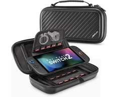 JSAUX apsauginis Nintendo Switch 2 konsolės dėklas su reguliuojamu stovu, BG0117