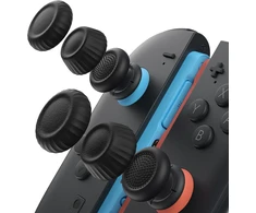 JSAUX juodi analoginių valdymo svirtelių antgaliai Nintendo Switch 2 valdikliui, 3 dydžių, GP0404