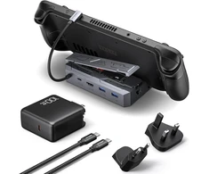 JSAUX M.2 SSD dokavimo stotelė Steam Deck konsolei su HDMI 4K 60 Hz ir PD 65 W, HB0604
