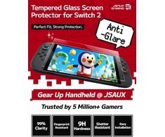 JSAUX matinis 9H ekrano apsauginis stiklas Nintendo Switch 2 konsolei, 2 vnt., GP0124
