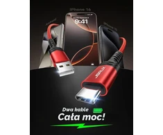 JSAUX USB-A–USB-C įkrovimo laidų rinkinys, 1 m ir 2 m, 25 W, 2 vnt., CC0011