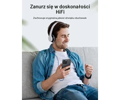 JSAUX USB-C–3,5 mm AUX garso kabelis su DAC, 1 m, JSDENZC2AUXBU2M