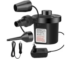 Jsdoin elektrinė oro pompa pripučiamiems čiužiniams, 2-in-1, su 3 antgaliais, CZ-198C