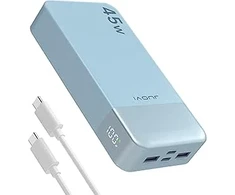 JUOVI išorinė baterija 20000 mAh 45W PD su 2 USB-A ir 2 USB-C jungtimis J2621