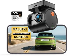KAWA automobilinė mini vaizdo kamera 2K 1296p su Wi-Fi ir valdymu balsu