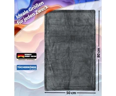 Kemes mikropluošto šluostė automobiliui, XXL, 50 x 80 cm, 1400 g/m², pilka, 100372