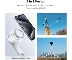 K&amp;F CONCEPT 3 viename telefono trikojis ir magnetinė asmenukių lazda su Bluetooth pulteliu X97C6