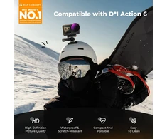 K&amp;F CONCEPT 6 filtrų rinkinys DJI Osmo Action 6 kamerai su CPL, ND8–ND64 ir Juodas-Mist 1/4