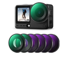 K&amp;F CONCEPT 6 filtrų rinkinys DJI Osmo Action 6 kamerai su CPL, ND8–ND64 ir Juodas-Mist 1/4
