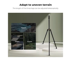 K&amp;F CONCEPT aliumininis apšvietimo stovas 53–200 cm, 5kg, JPKF34.038