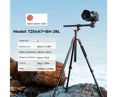K&amp;F CONCEPT aliumininis fotoaparato trikojis 230 cm su rutuline galvute ir monopodu KF09.119