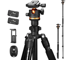 K&amp;F Concept aliumininis fotoaparato trikojis 192 cm su rutuline galvute O275A5+BH-36