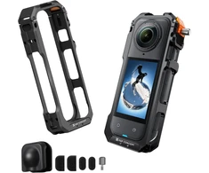 K&amp;F CONCEPT apsauginis rėmas Insta360 X5 kamerai, aliumininis, 1/4 col. tvirtinimas KF12.0024