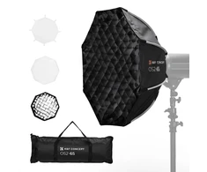 K&amp;F CONCEPT aštuonkampė šviesdėžė 65 cm su Bowens tvirtinimu, difuzoriumi ir korių tinkleliu LK05